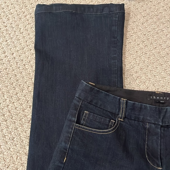 Theory Wide Legged Denim Trouser - Picture 10 of 11